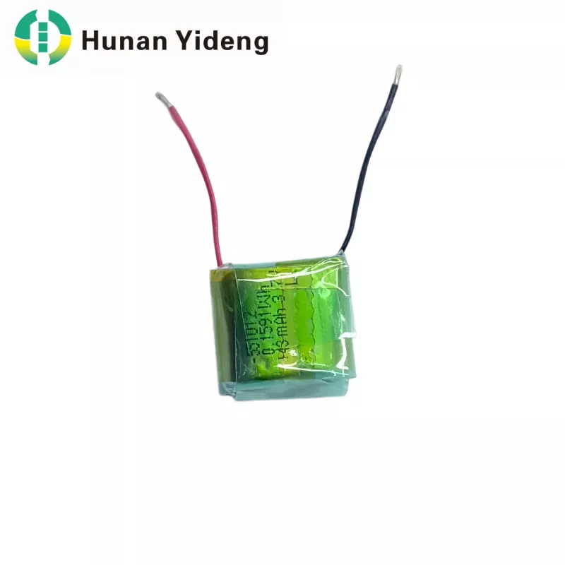 551012 3.7V 43mah Mainan Elektrik Li Polimer Bateri