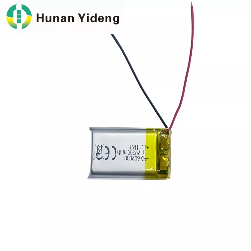 602030 3.7V 300mAh Li Polimer Bateri untuk Pembesar Suara Pintar